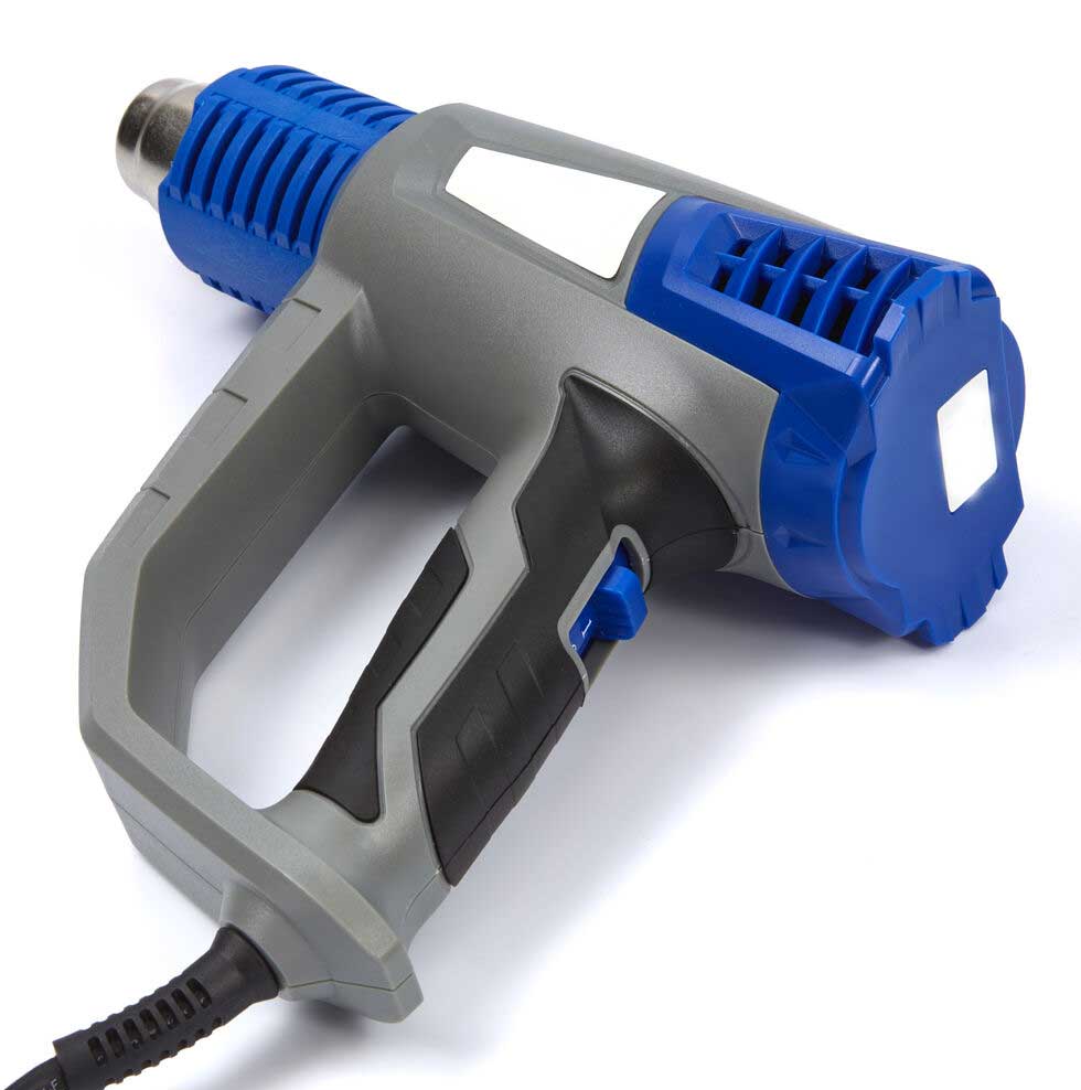 Nastavitelná horkovzdušná pistole s nástavci a příslušenstvím, 2000 W