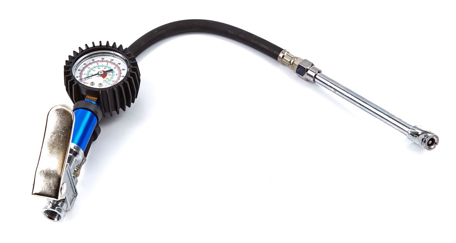 Pneuhustič - pistole na huštění pneumatik s manometrem 15 barů