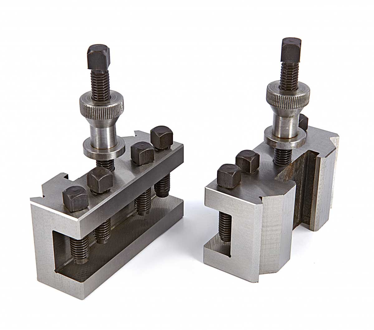 Rychloupínač nástrojů Dixon, model G, pro větší soustruhy s osou obrábění od 150 mm a větší, kompletní sada - 3 držáky