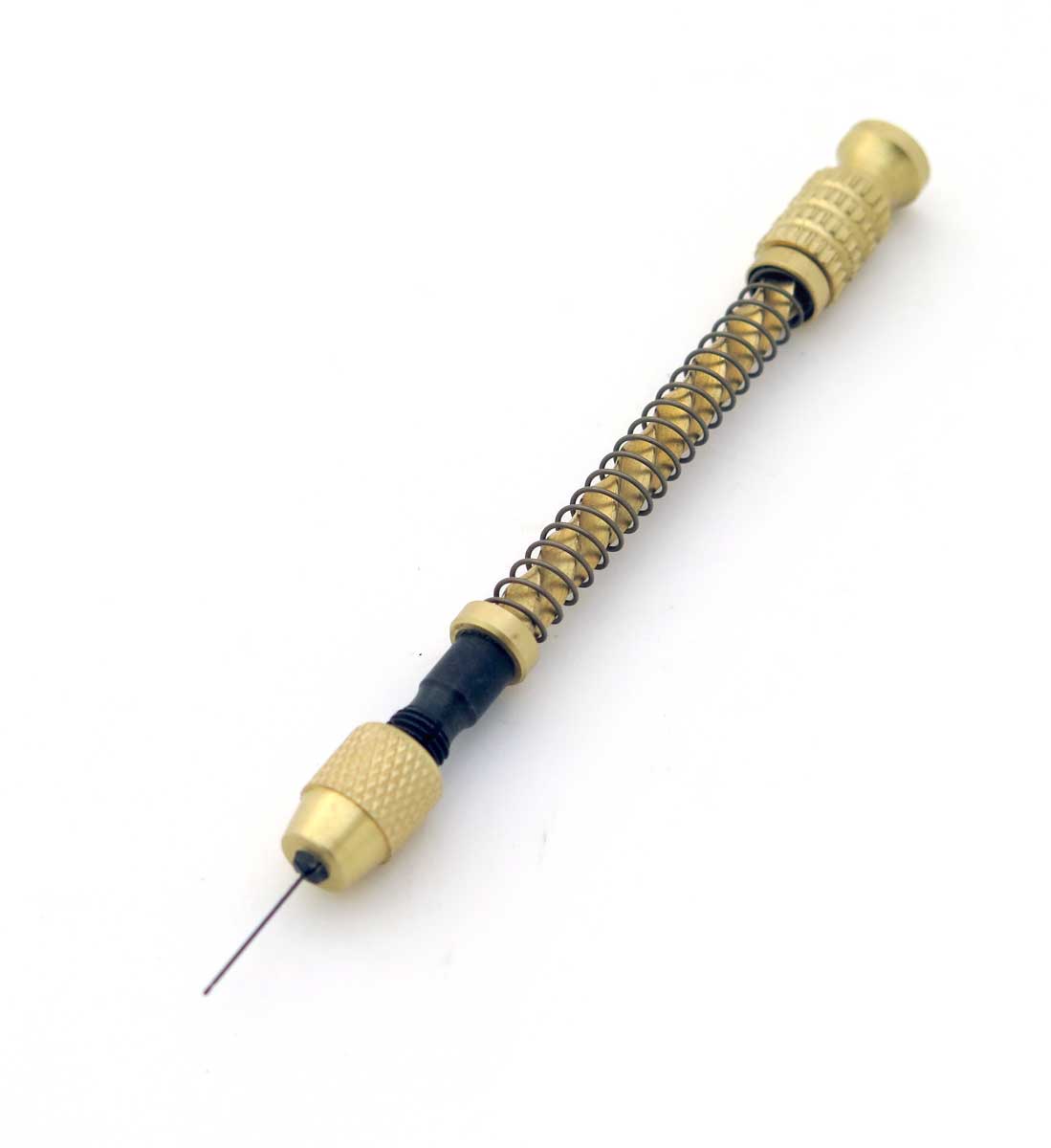 Jemná ruční mini vrtačka se spirálovým posuvem pro nástroje 0 - 1 mm