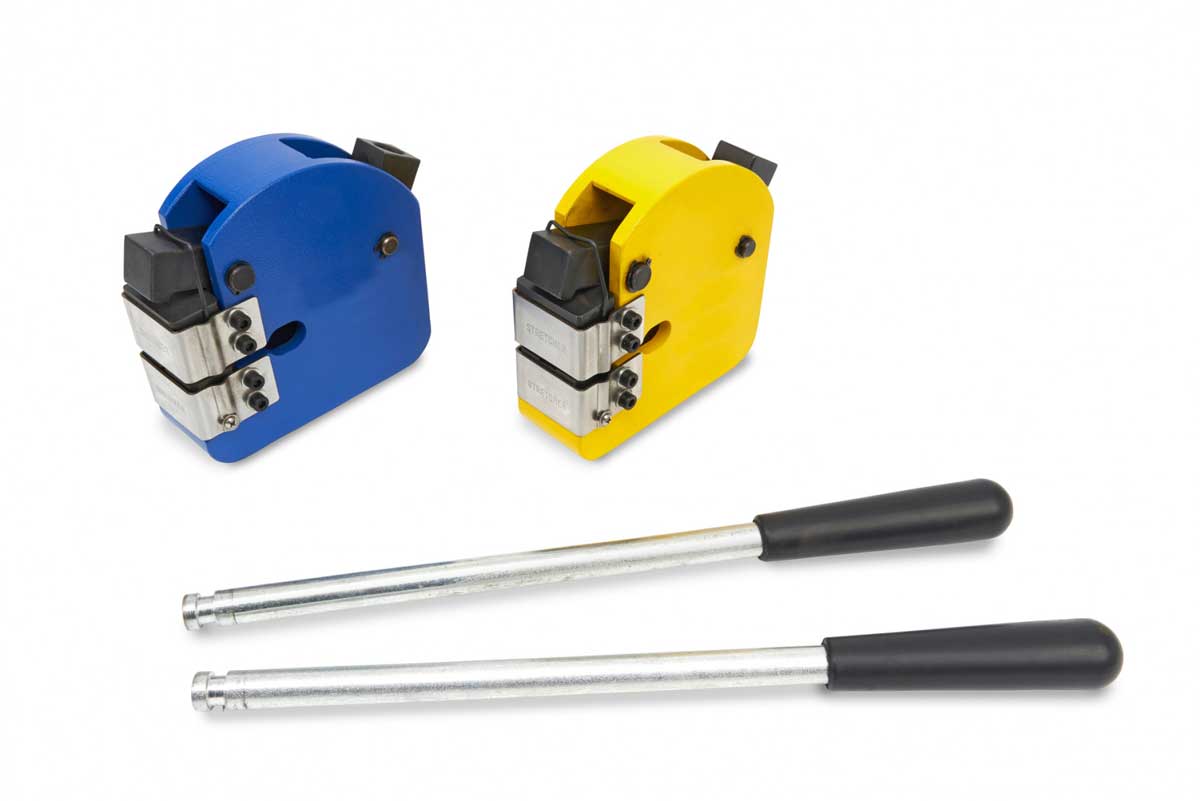 Stroje pro vytahování a zmenšování ohybů a lemů s extra hloubkou 63 mm - sada 2 stroje, 14 kg