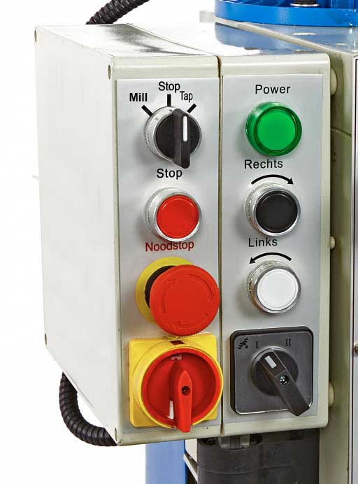 HBM 45 Profi robustní frézka na kov s převodovkou v oleji, kužel ISO 30, 400V, 330 kg