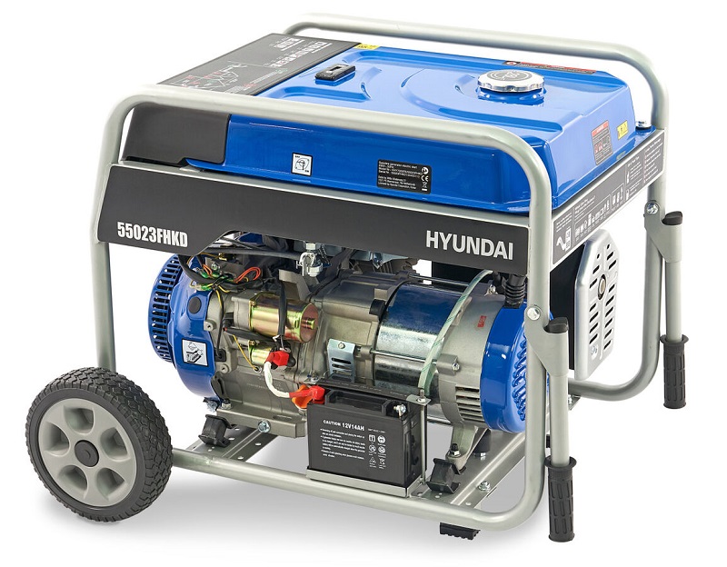 Generátor, elektrocentrála, agregát 5.5 kW, 390cc OHV benzínový motor, HYUNDAI
