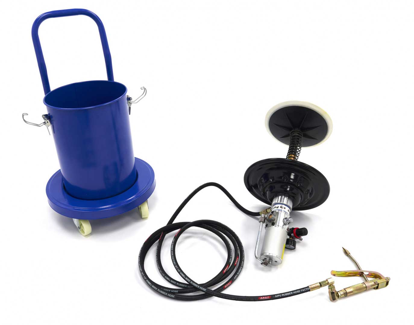 Mobilní vzduchová (pneumatická) maznice 20l, s tlakem 300 - 400 bar