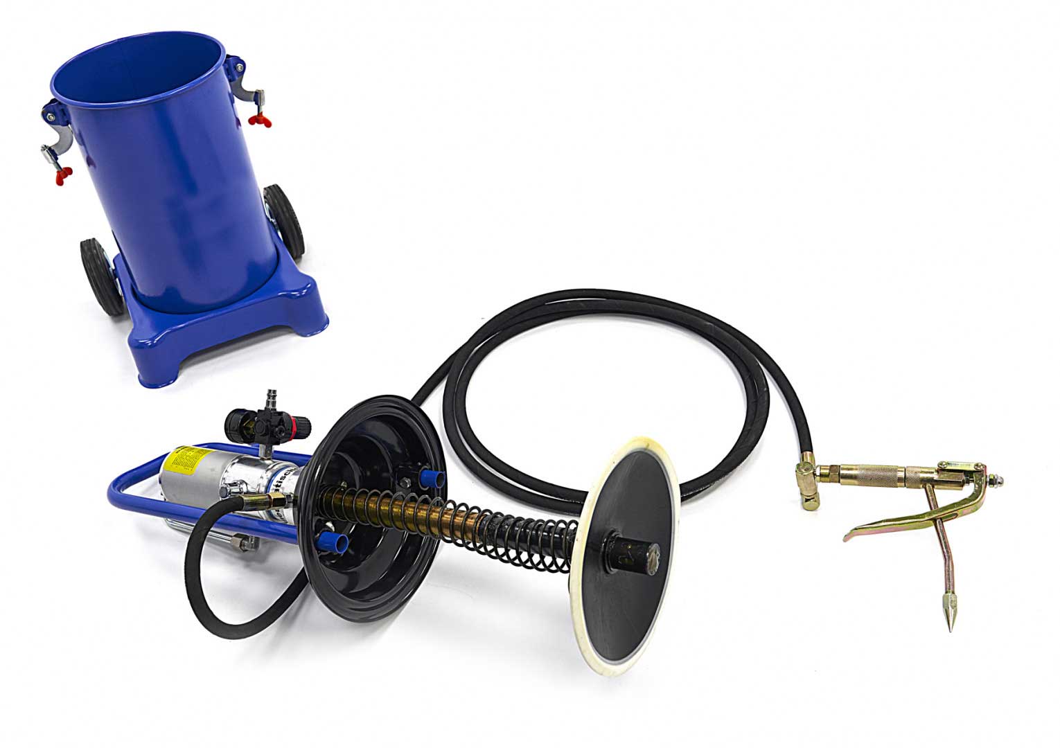 Mobilní vzduchová (pneumatická) maznice 12l, s tlakem 300 - 400 bar