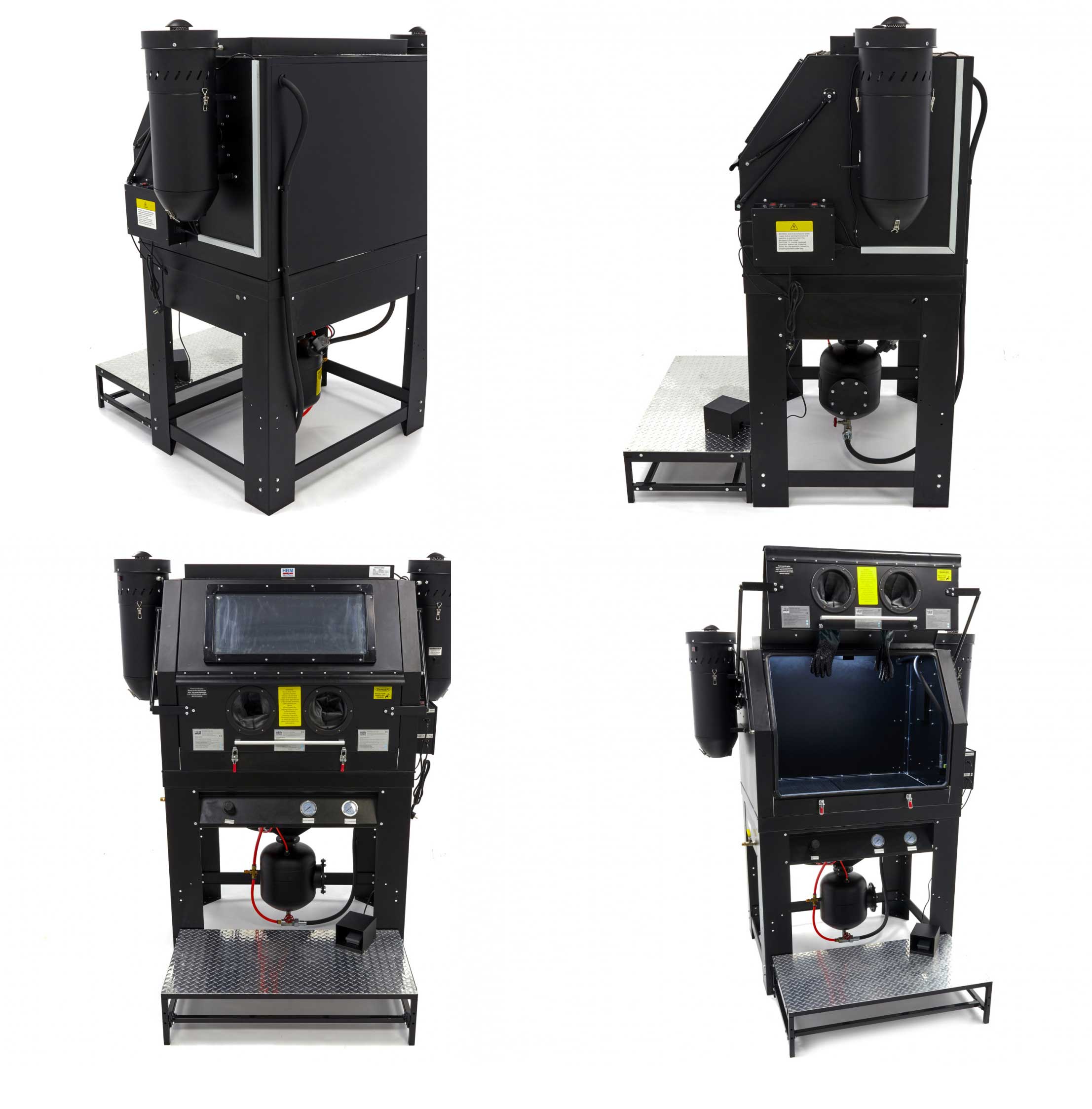 Profesionální pískovací box SBC 990 s dvojitým odsáváním - kabina pro tryskání (pískovačka)