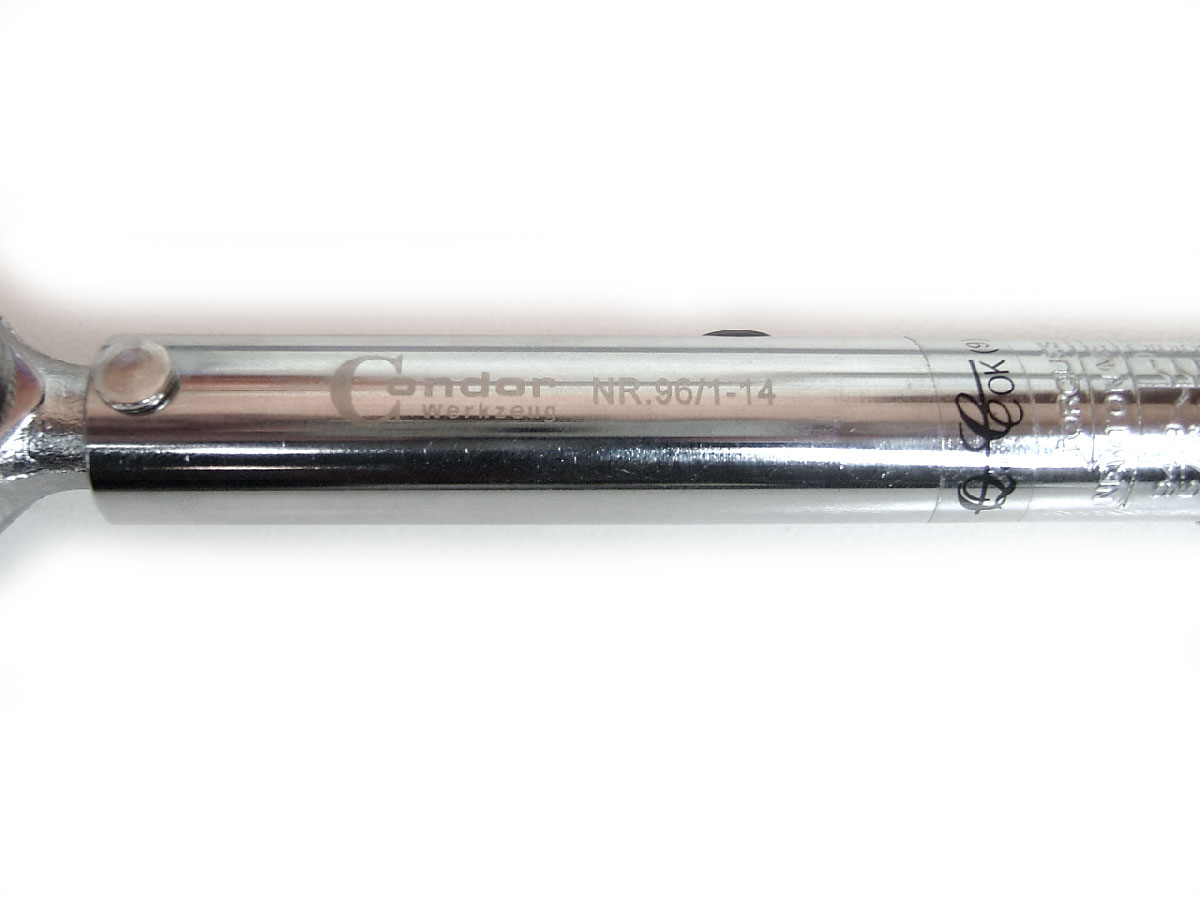 Klíč momentový 1/4“, rozsah 5 - 25 Nm,  stupnice Nm a ft.lb, Condor Werkzeug