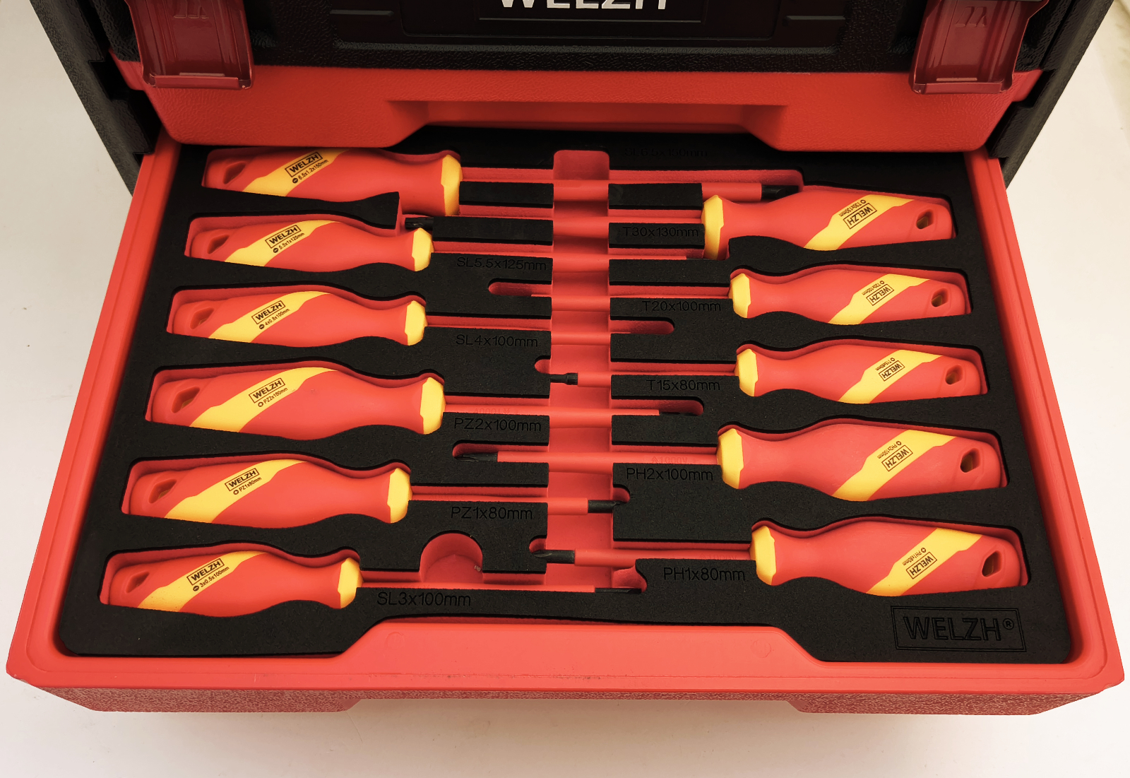 Komplexní sada nářadí VDE do 1000V, pro elektromobily a hybridy, Welzh