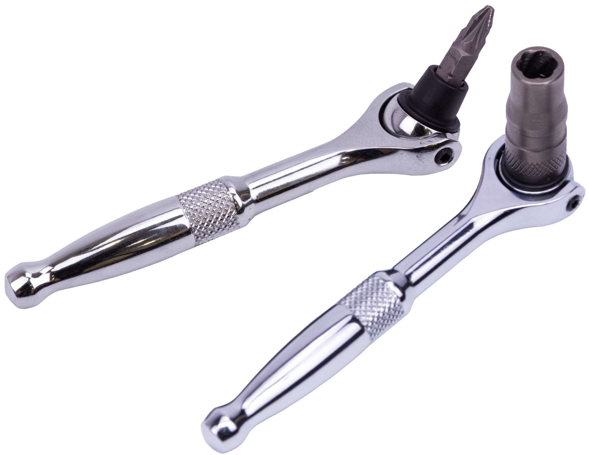 Sada výklopných mini ráčen 1/4"  a 6-hran pro bity, 100 mm, 72 zubů, Welzh