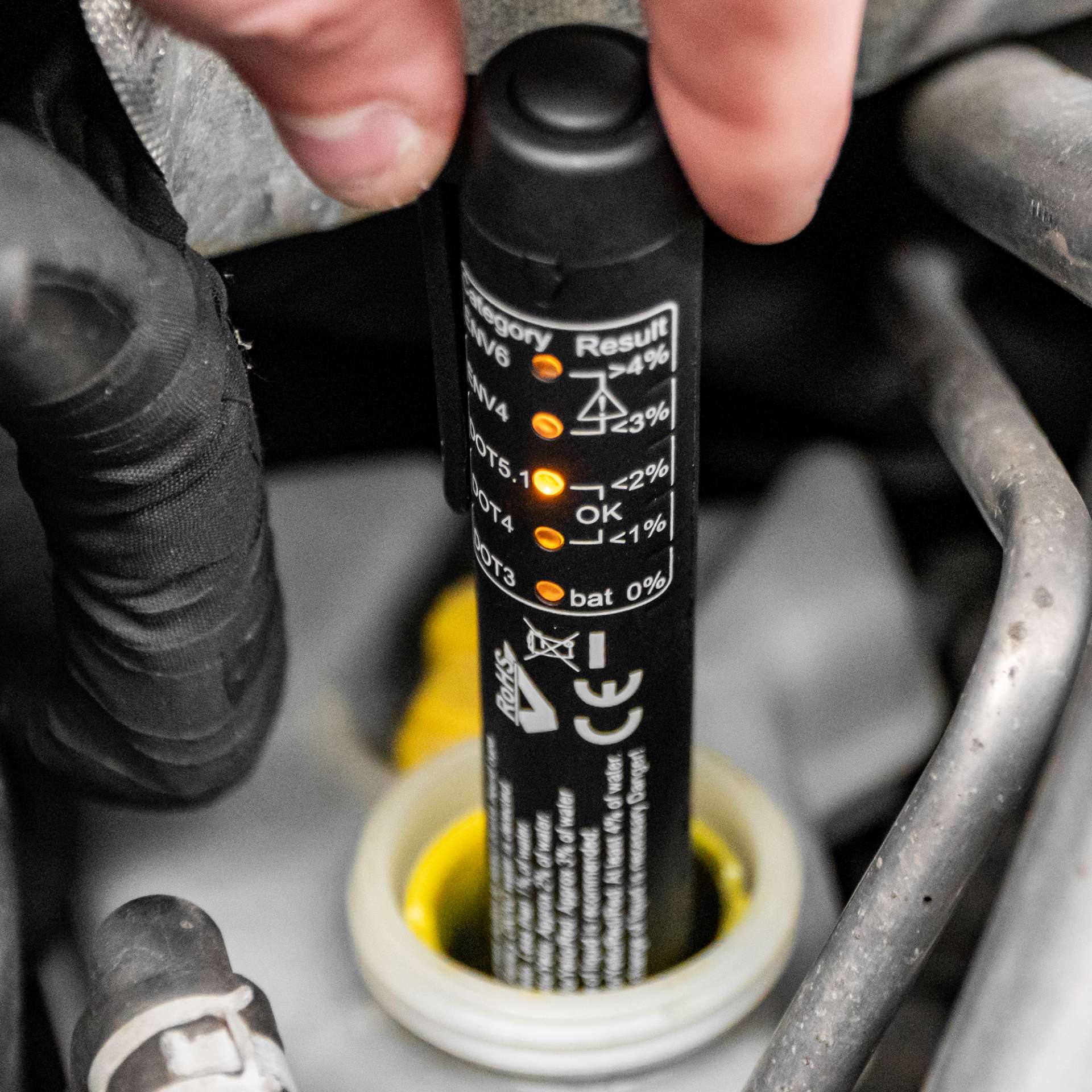 Elektronický tester brzdové kapaliny, Welzh