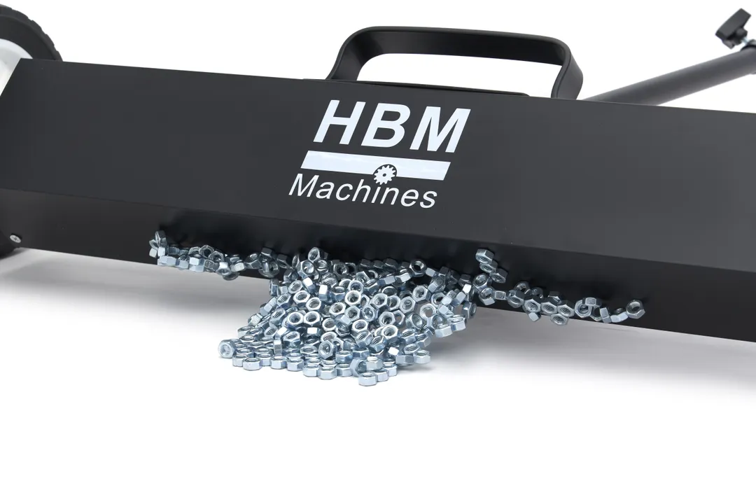 Magnetický smeták - pojízdný sběrný na železo s výsuvnou rukojetí, sběrná síla až 22 kg