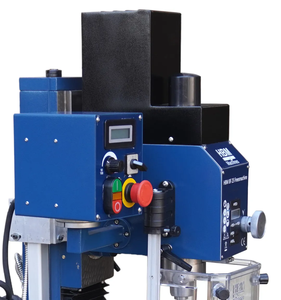 HBM BF 30 - frézka na kov, vario otáčky, kužel ISO 30, 220 kg