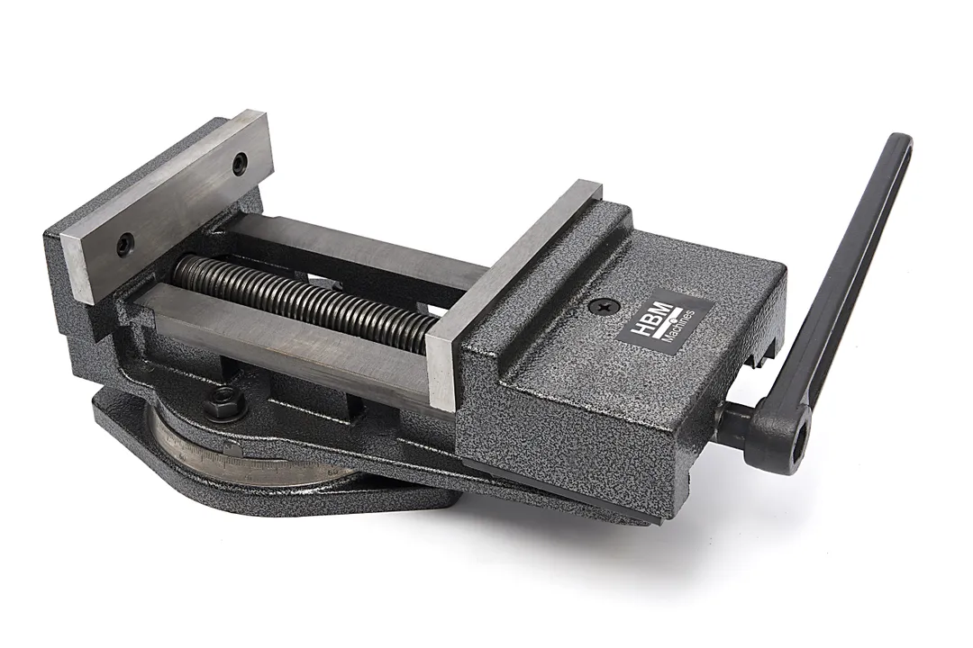 Litinový strojní svěrák s odnímatelnou otočnou základnou pro strojní obrábění - šířka čelistí 160 mm, 18 kg