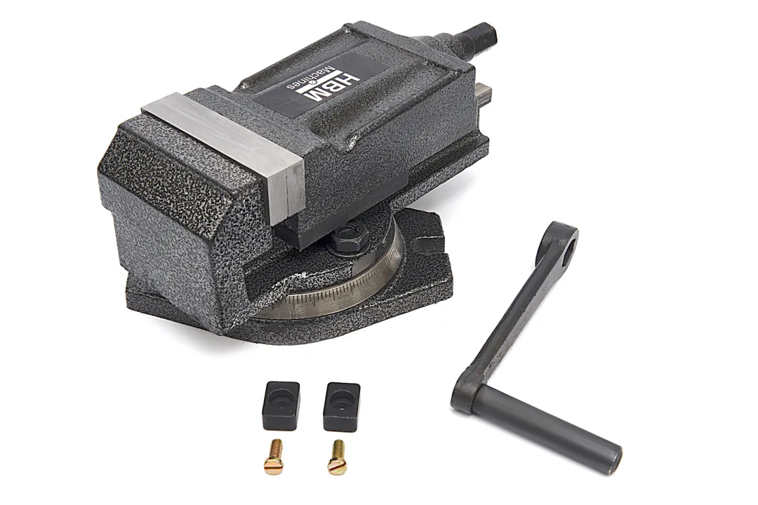 Litinový strojní svěrák 60 mm odnímatelnou otočnou základnou pro strojní obrábění, 5 kg