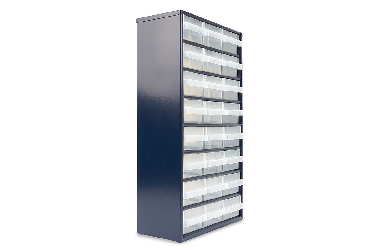 Kovový úložný box s 24 zásuvkami 15 x 55,2 x 30,6 cm