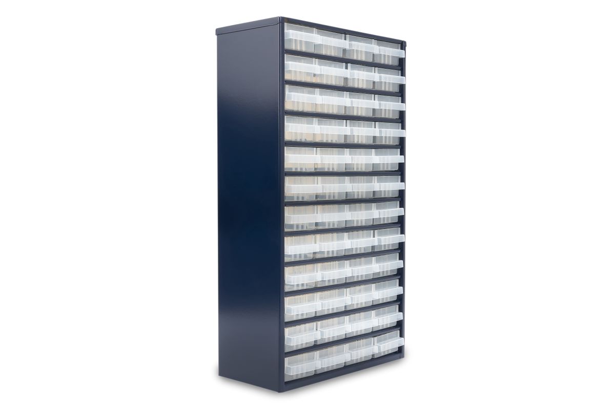Kovový úložný box s 48 zásuvkami 15 x 55,2 x 30,6 cm
