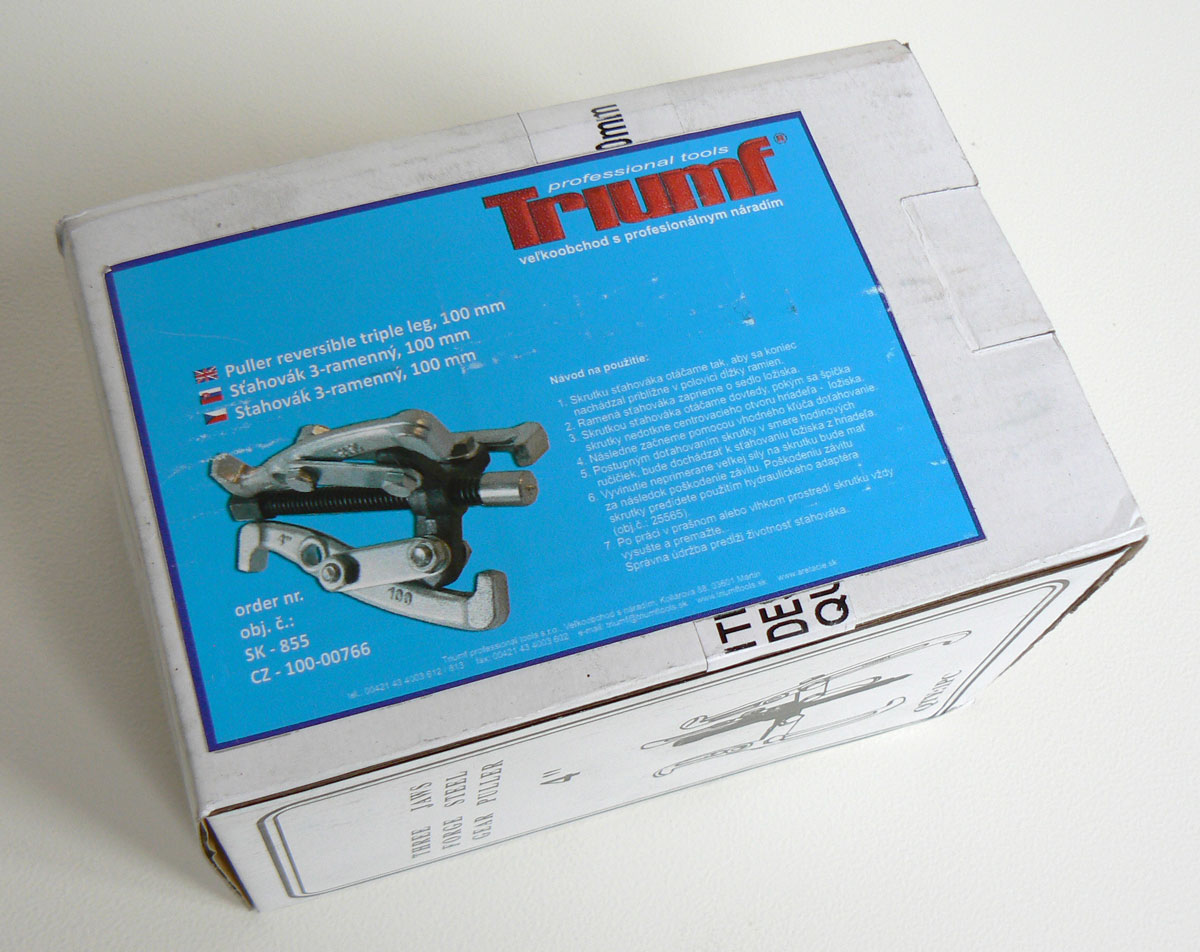 Stahovák 3-ramenný oboustranný - 100 mm - profi kvalita, Triumf