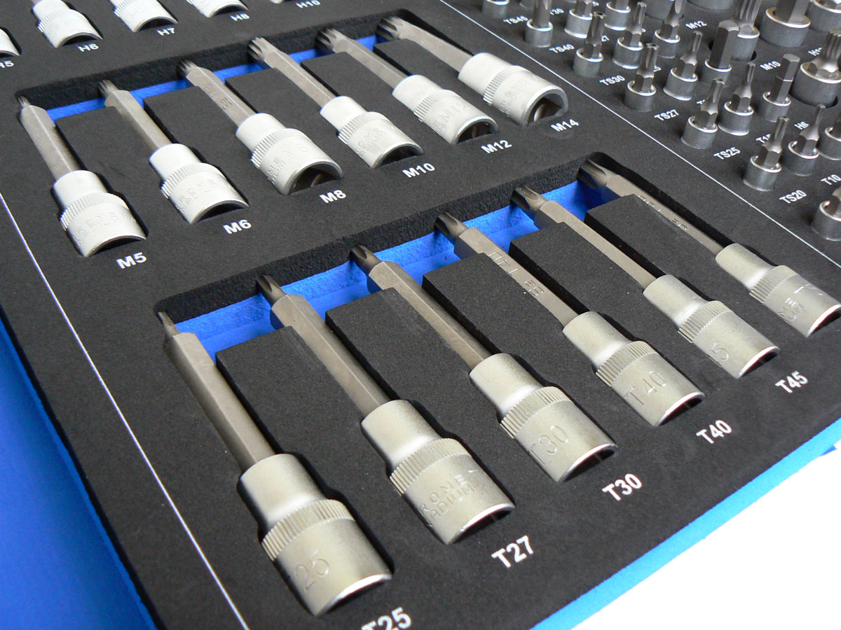 Modul zástrčných hlavic, 87 dílů, 565 x 395 x 35 mm, Condor Werkzeug