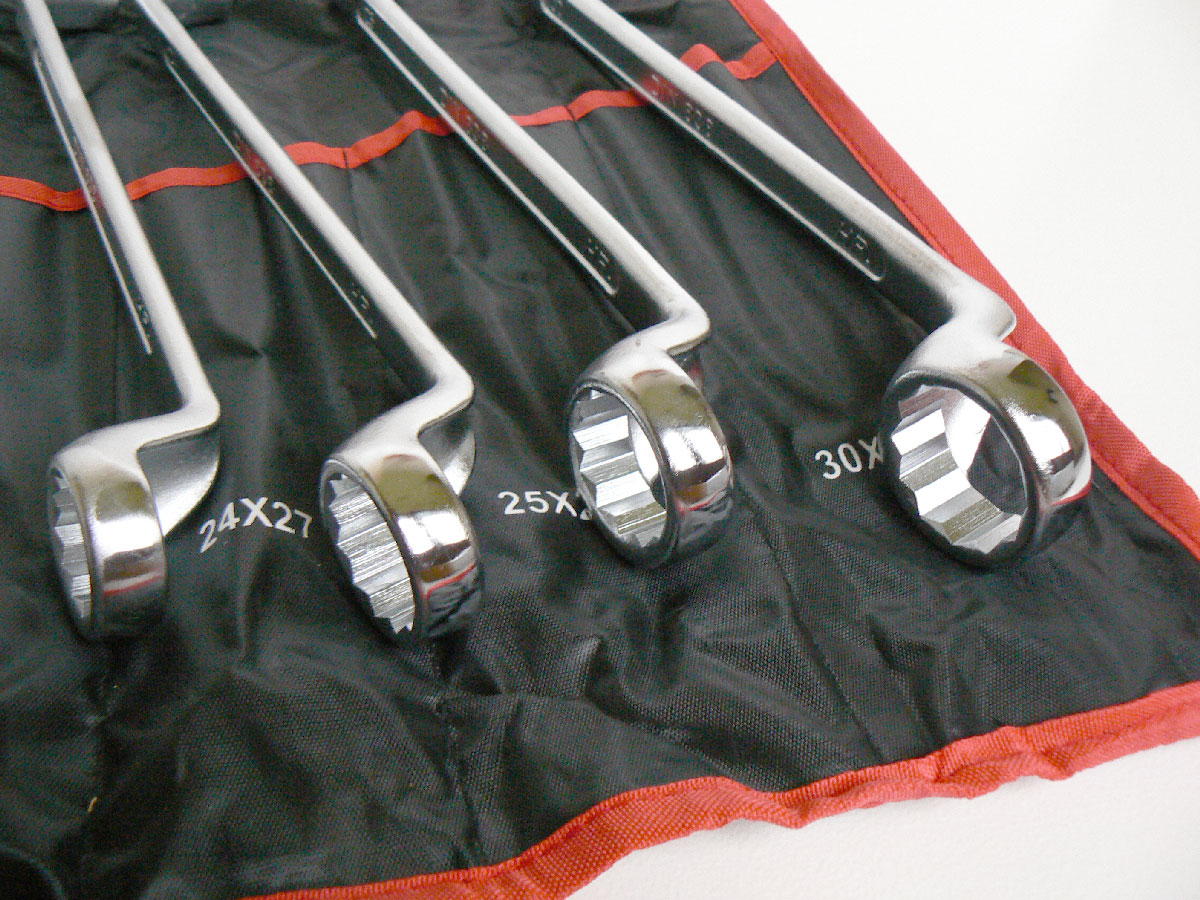 Klíče očkové - vyhnuté, 6 - 32 mm, sada 12ks,  textilní obal, Condor Werkzeug