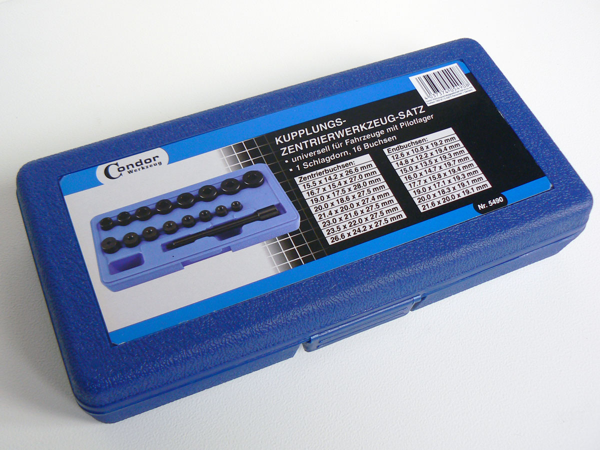 Univerzální sada přípravků pro centrování spojek automobilů, 17 dílů, Condor Werkzeug
