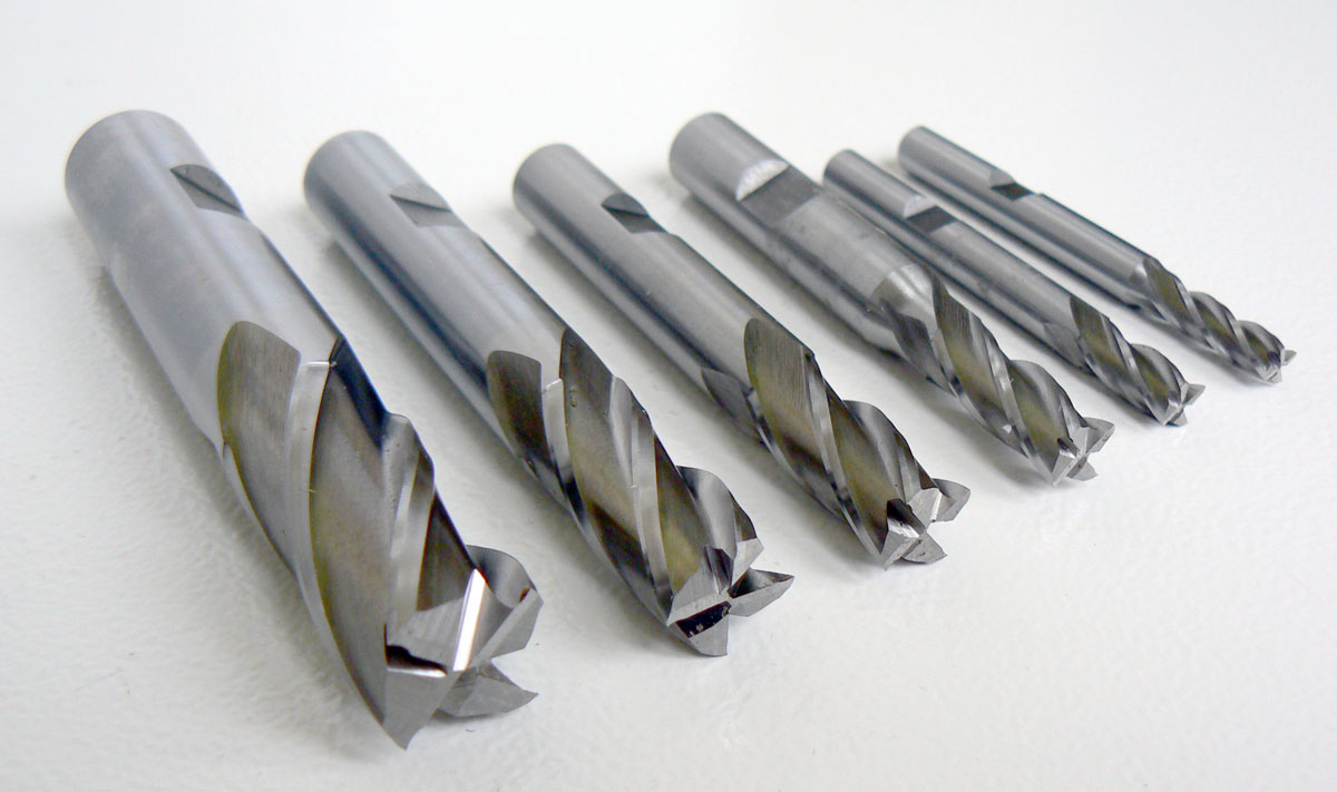 Frézy HSS Cobalt 4 břity, 5 - 16 mm, sada 6 dílů, Warco