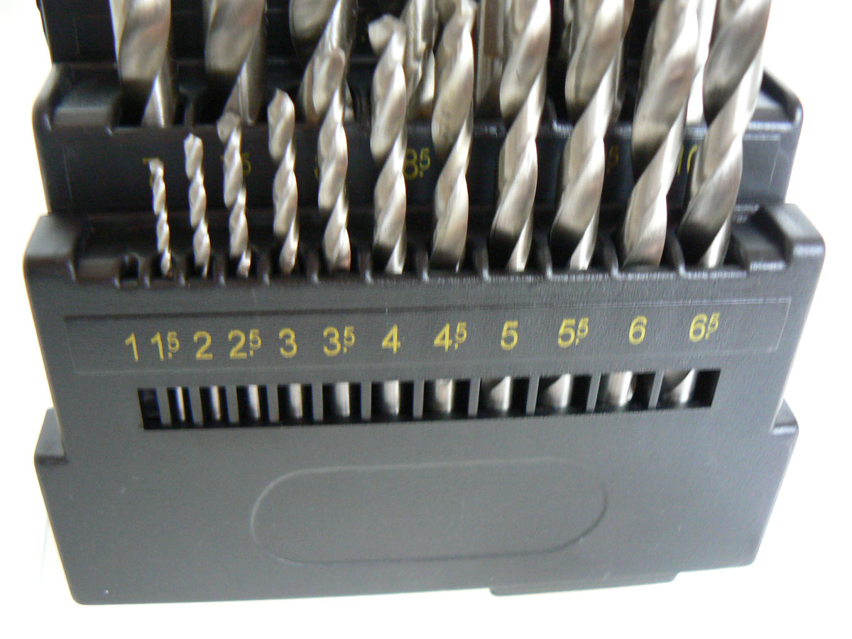 Vrtáky broušené - sada 25 dílů, HSS, DIN 338, Triumf