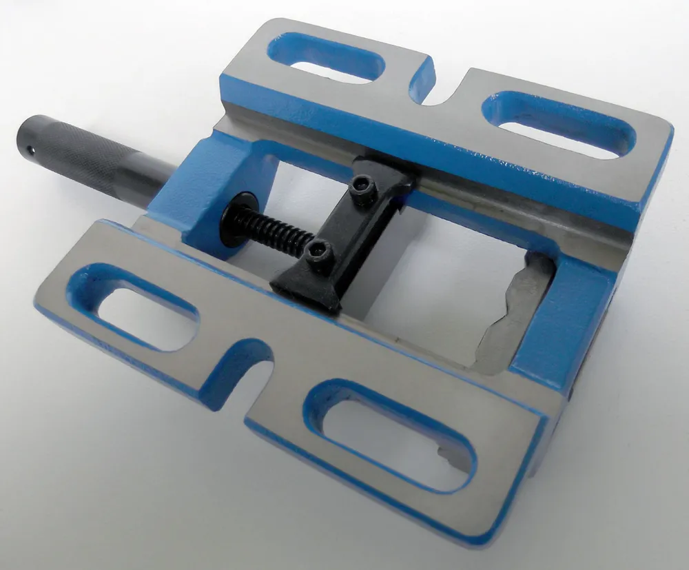 Přesný strojní svěrák pod vrtačku a frézku - šířka čelistí 100 mm, 4 kg, Warco