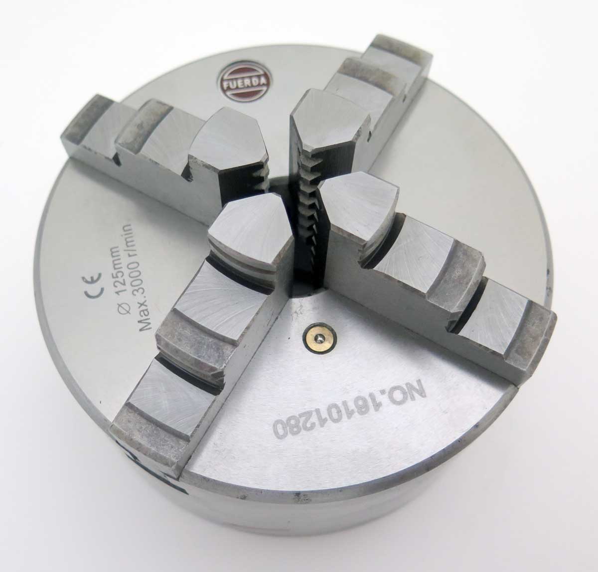 Samocentrovací soustružnické sklíčidlo 100 mm, 4 čelisti, DIN 6350, Warco