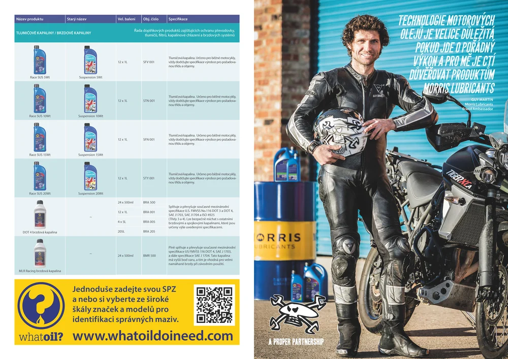 Morris Race Sport 4 10W-40, olej pro 4-taktní motocyklové motory road/race, 4l