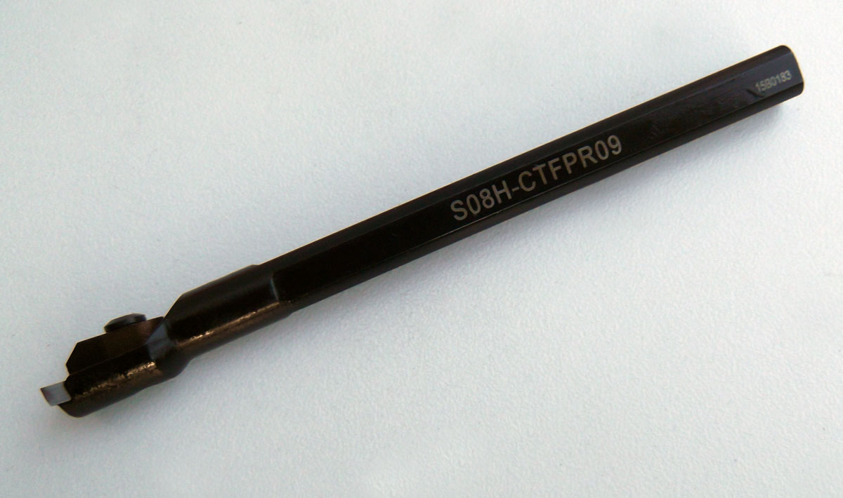 Vyvrtávací tyč 8 mm pro  soustruh s VBD plátkem, Warco