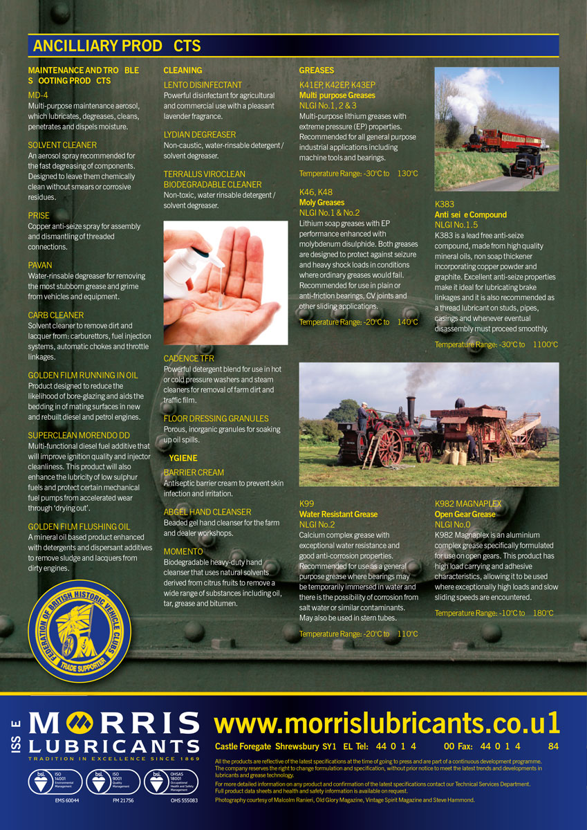 Morris Compound 460 Steam Cylinder Oil - olej pro písty parních strojů, 5l