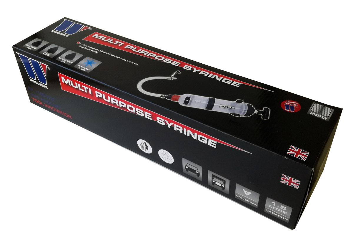 Sací a plnící pumpa pro výměnu olejů a provozních kapalin, 1.5l, Welzh