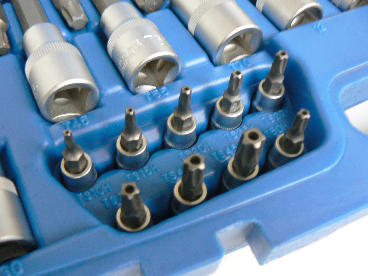 Hlavice zástrčné Inbus, T-profil, Ts-profil, XZN- sada 40 dílů, Condor Werkzeug