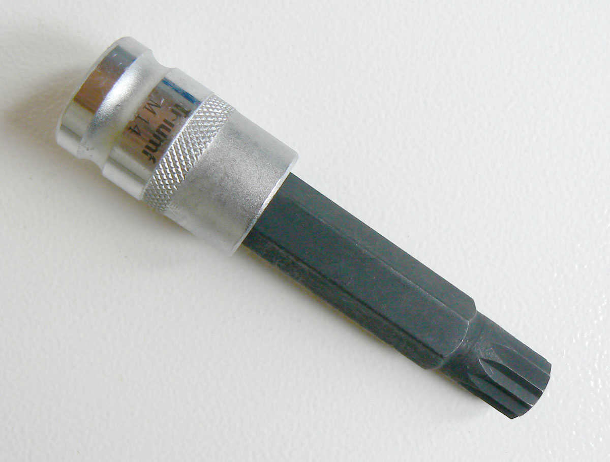 Hlavice zástrčné a nástrčná 1/2" na hlavy motorů, S2, sada 8 dílů, Triumf