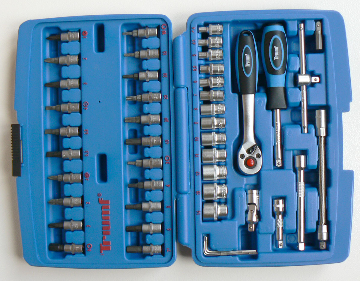 Gola sada 1/4", Super-Lock 4 - 14 mm, Torx, 47 dílů, Triumf