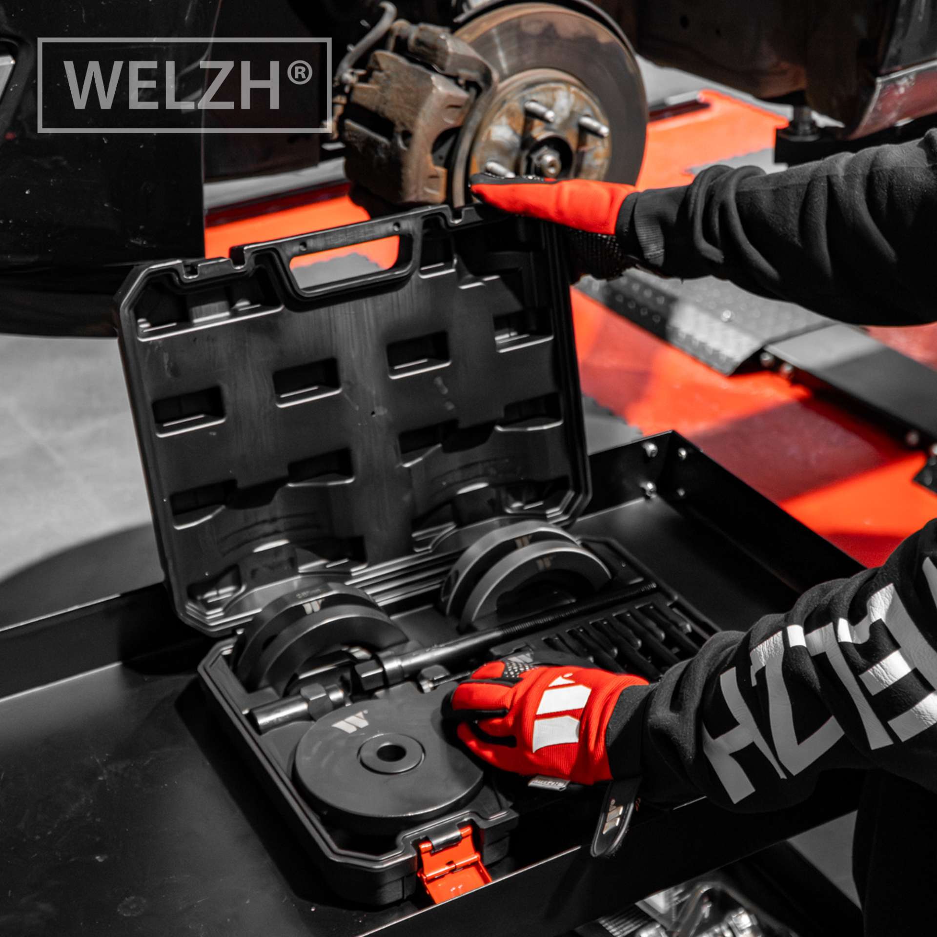 Sada přípravků na výměnu ložisek kol 85 mm - VAG, Multivan, T5, Touareg, Welzh