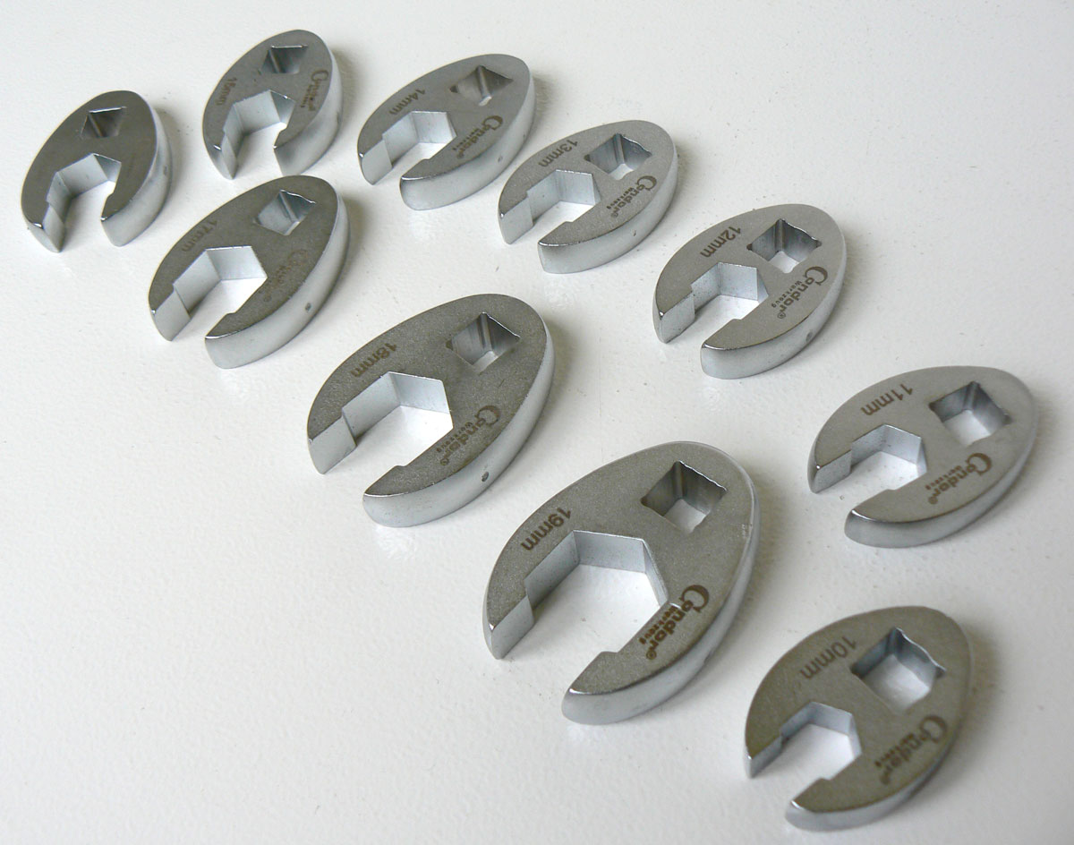 Hlavice 3/8“, klíč otevřený 6 hran 10 - 19 mm, sada 10 dílů, Condor Werkzeug