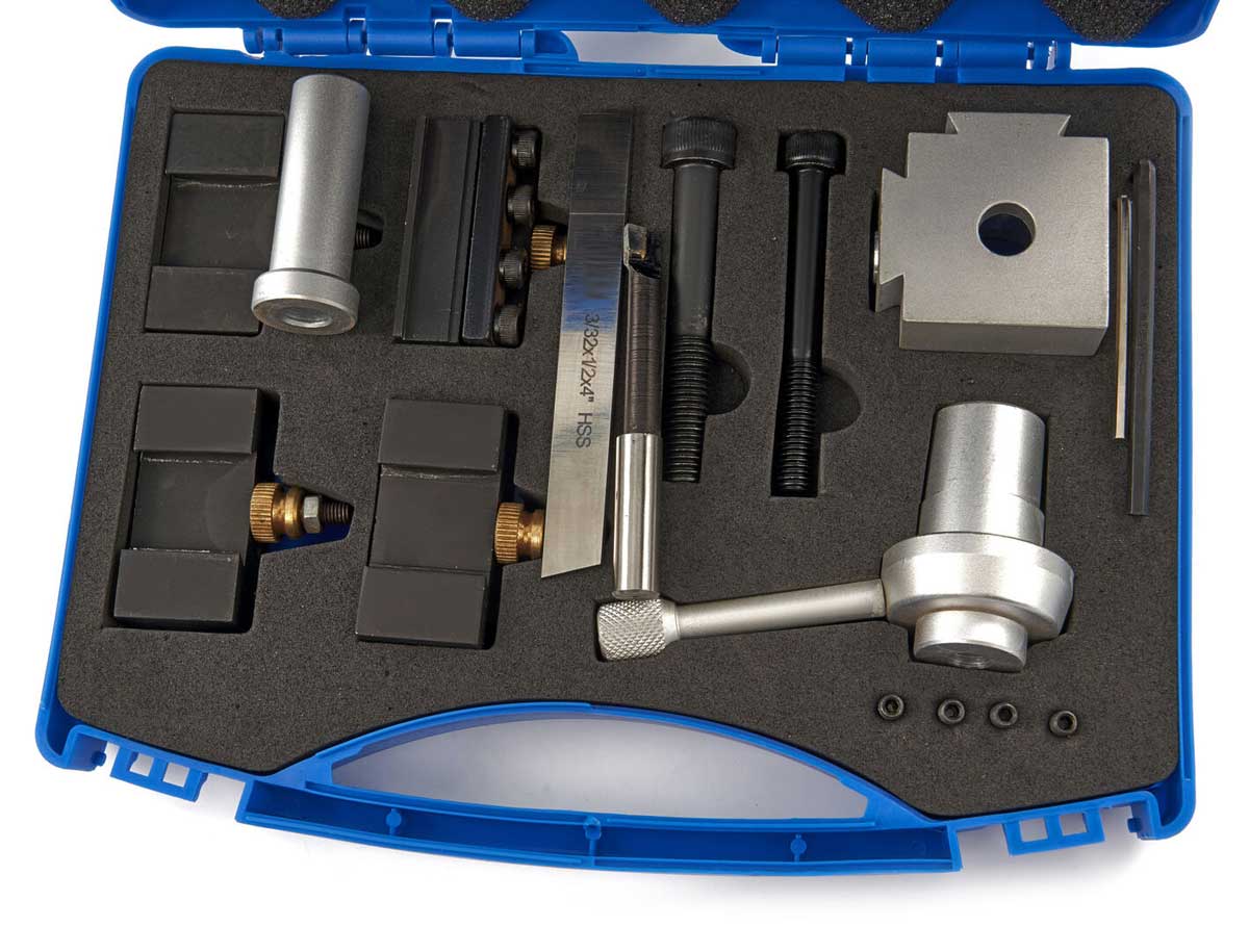 Univerzální mini rychloupínač nástrojů pro malé soustruhy, kompletní sada