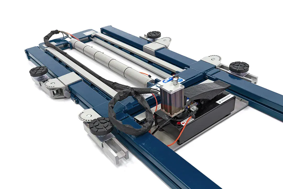 HBM Mobilní 2.5 tunový hydraulicko-pneumatický výškově nastavitelný auto zvedák, 270 kg