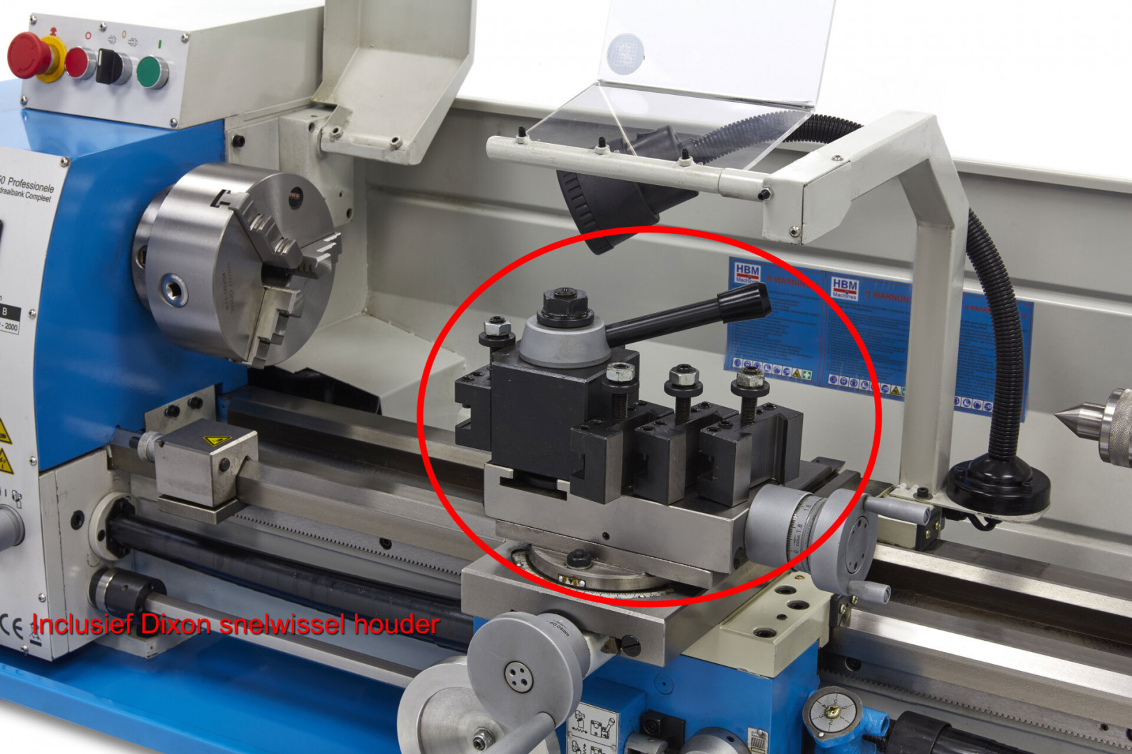 HBM 290V Norton, hrotový soustruh na kov, vario otáčky řízené invertorem, převodovka posuvů, plně vybavený, 1.5 kW, 1f, 250 kg