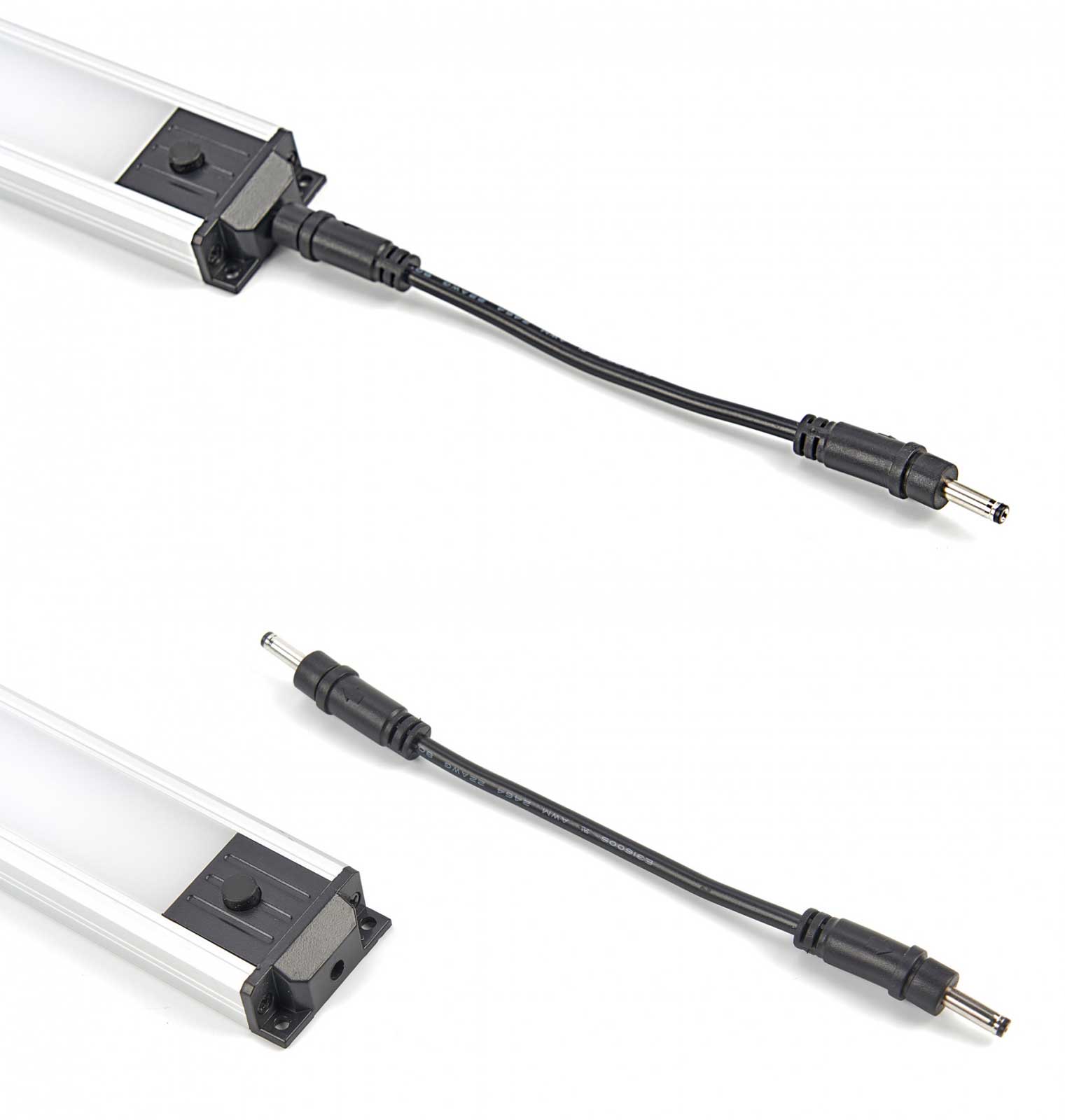 Ploché LED osvětlení pro dílenský nábytek včetně propojovacího kabelu