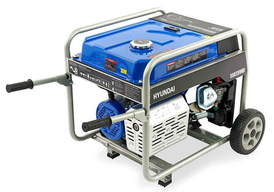 Generátor, elektrocentrála, agregát 5.5 kW, 390cc OHV benzínový motor, HYUNDAI