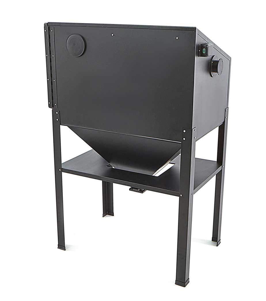 Pískovací box SBC 220 - kabina pro tryskání se spodním otvorem (pískovačka)