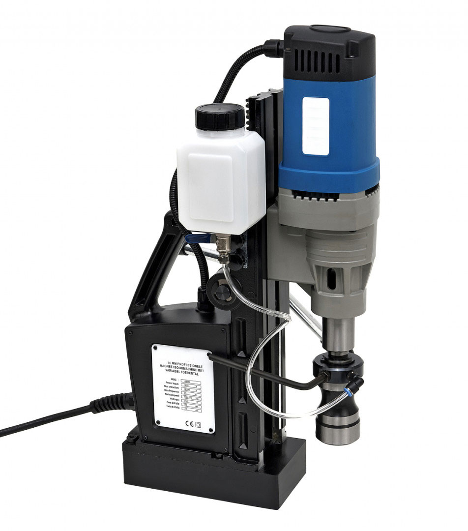 Magnetická vrtačka 80 mm - přenosná vrtačka s vario otáčkami, 18 kg