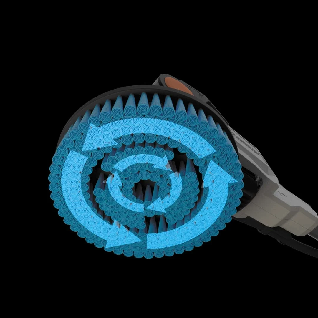 AKU bezdrátový rotační čistící kartáč TWIN BRUSH na všechny druhy povrchů, rotační kartáč na čištění solárních panelů a bazénů, 18V Li-Ion, bez baterie a nabíječky, bateriová platforma MAXXPACK BATAVIA