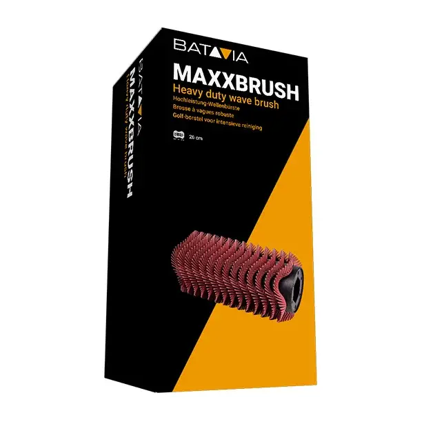 Vlnitý kartáč červený, kartáč pro suché čištění povrchů, náhradní kartáč pro MAXXBRUSH BATAVIA