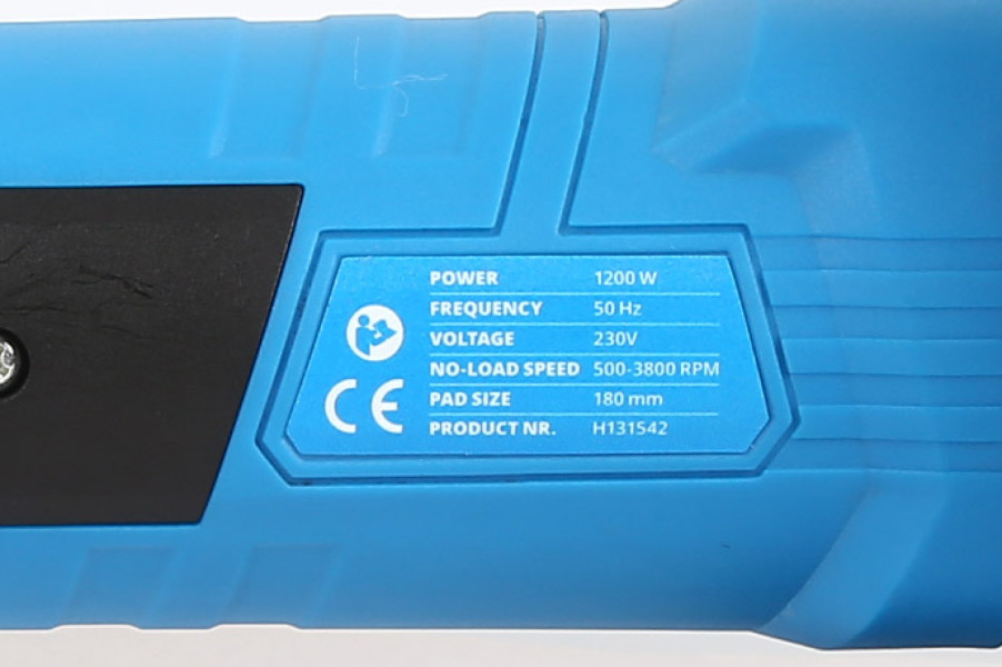 Ruční elektrická bruska a leštička, 180 mm, 1200 Watt