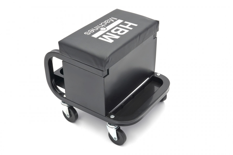 Profesionální dílenská pojízdná stolička se zásuvkami na nářadí