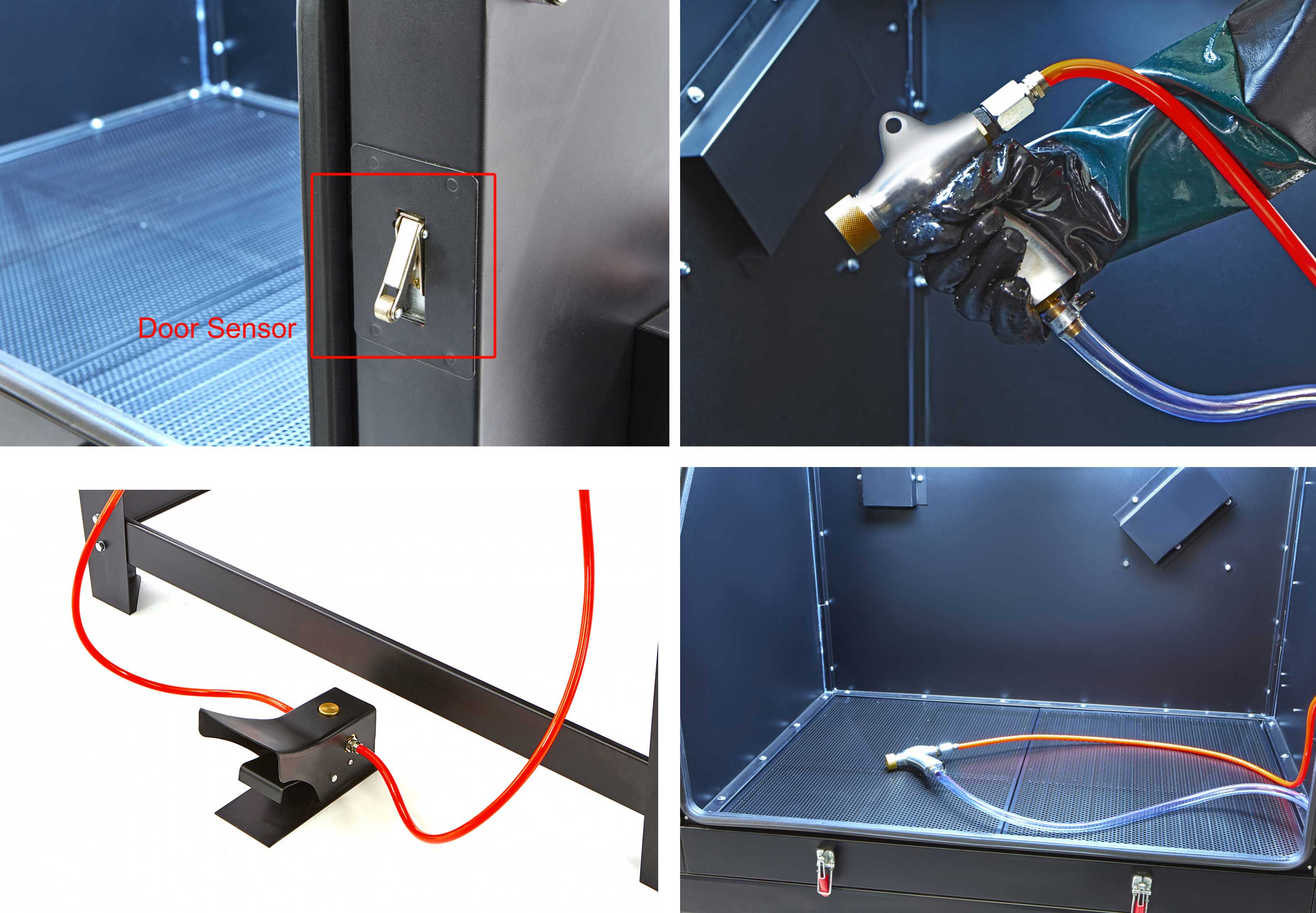 Profesionální pískovací box SBC 990 s odsáváním - kabina pro tryskání (pískovačka)
