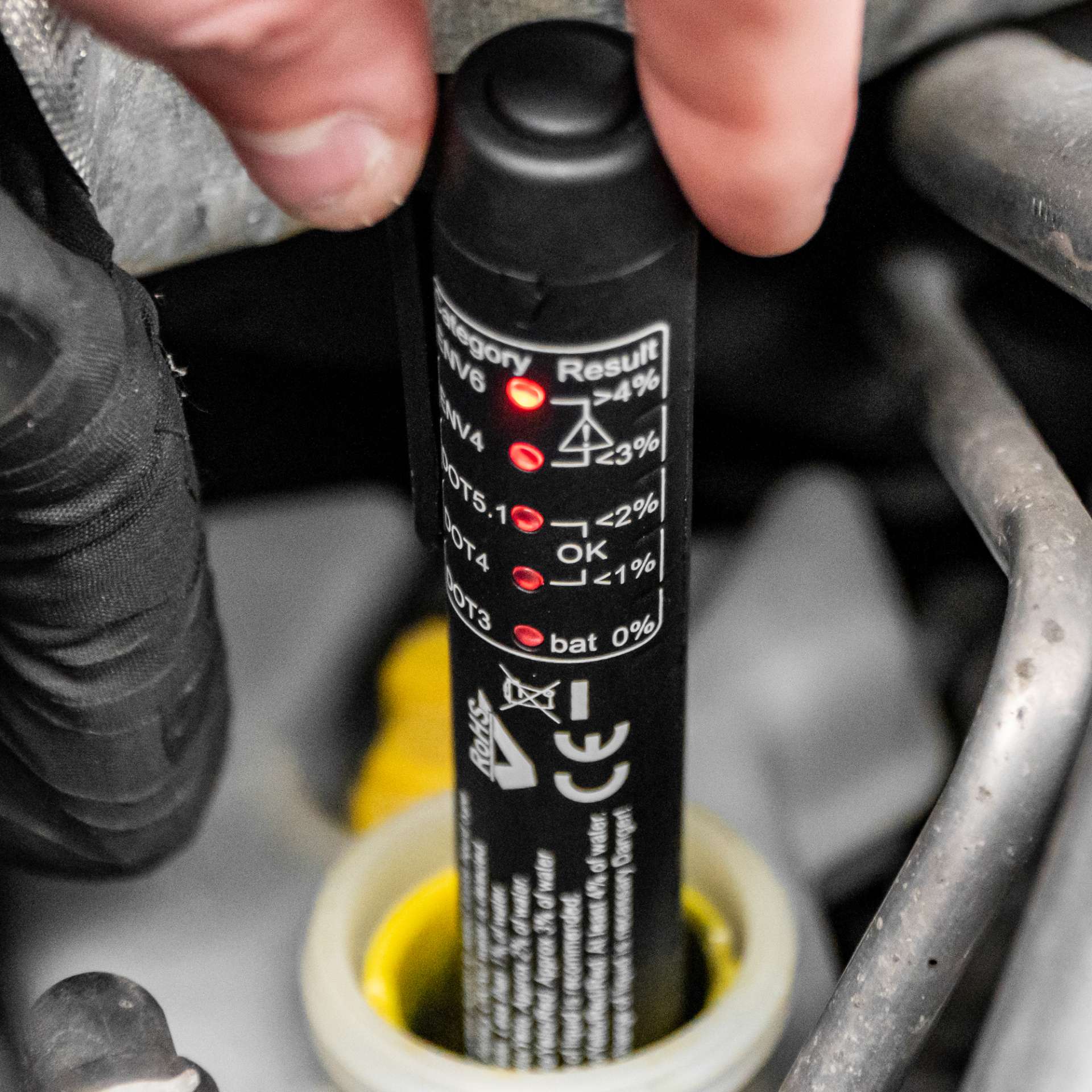 Elektronický tester brzdové kapaliny, Welzh